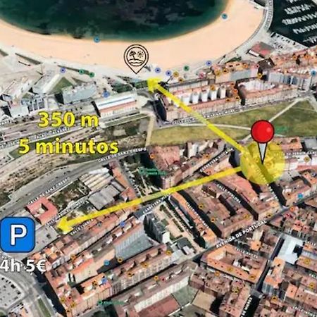 El Trasgu De Laviada A 300M Playa, Puerto, Acuario Apartment Gijon Exterior photo